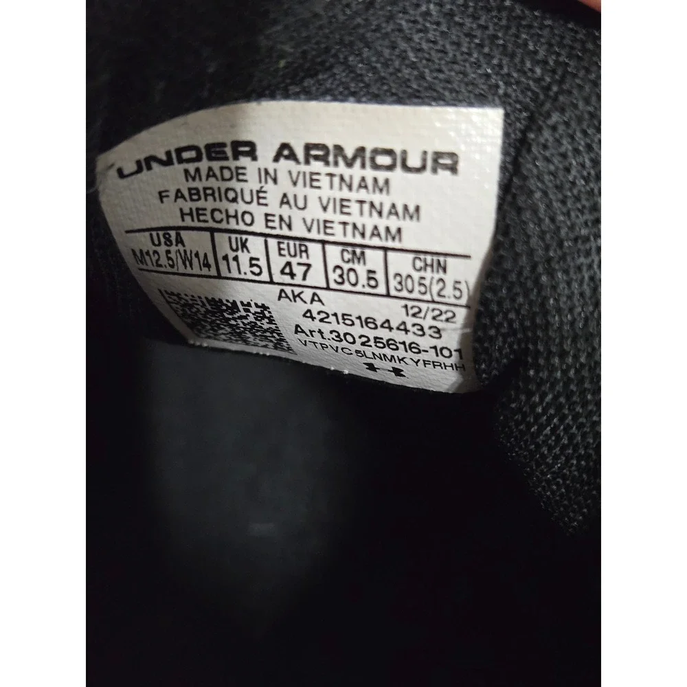 Under Armour‎ Lockdown 6 Basketball Shoes 'White Jet Grey'  Size 12.5